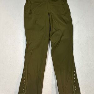 Lululemon Athletica Size 4 Swift Speed High-Rise Crop 21" Bronze Green Leggings